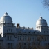 Ancient helmets on the Faculty of Arts building